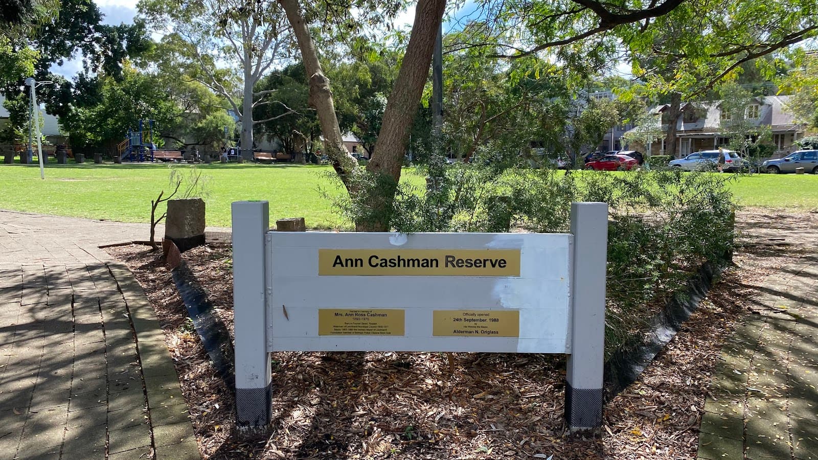 Ann Cashman Reserve — Balmain, Sydney