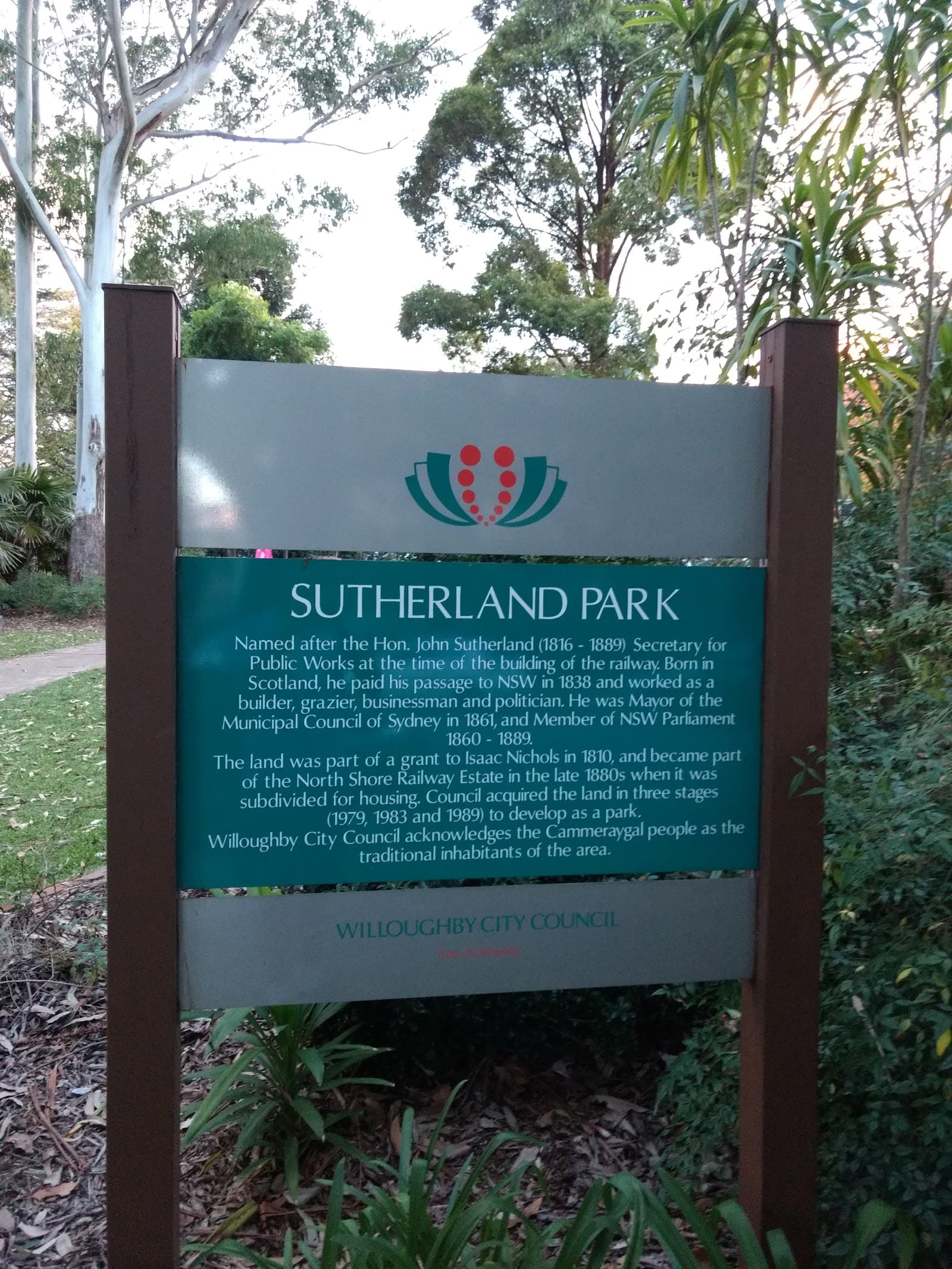 Sutherland Park — Chatswood, Sydney