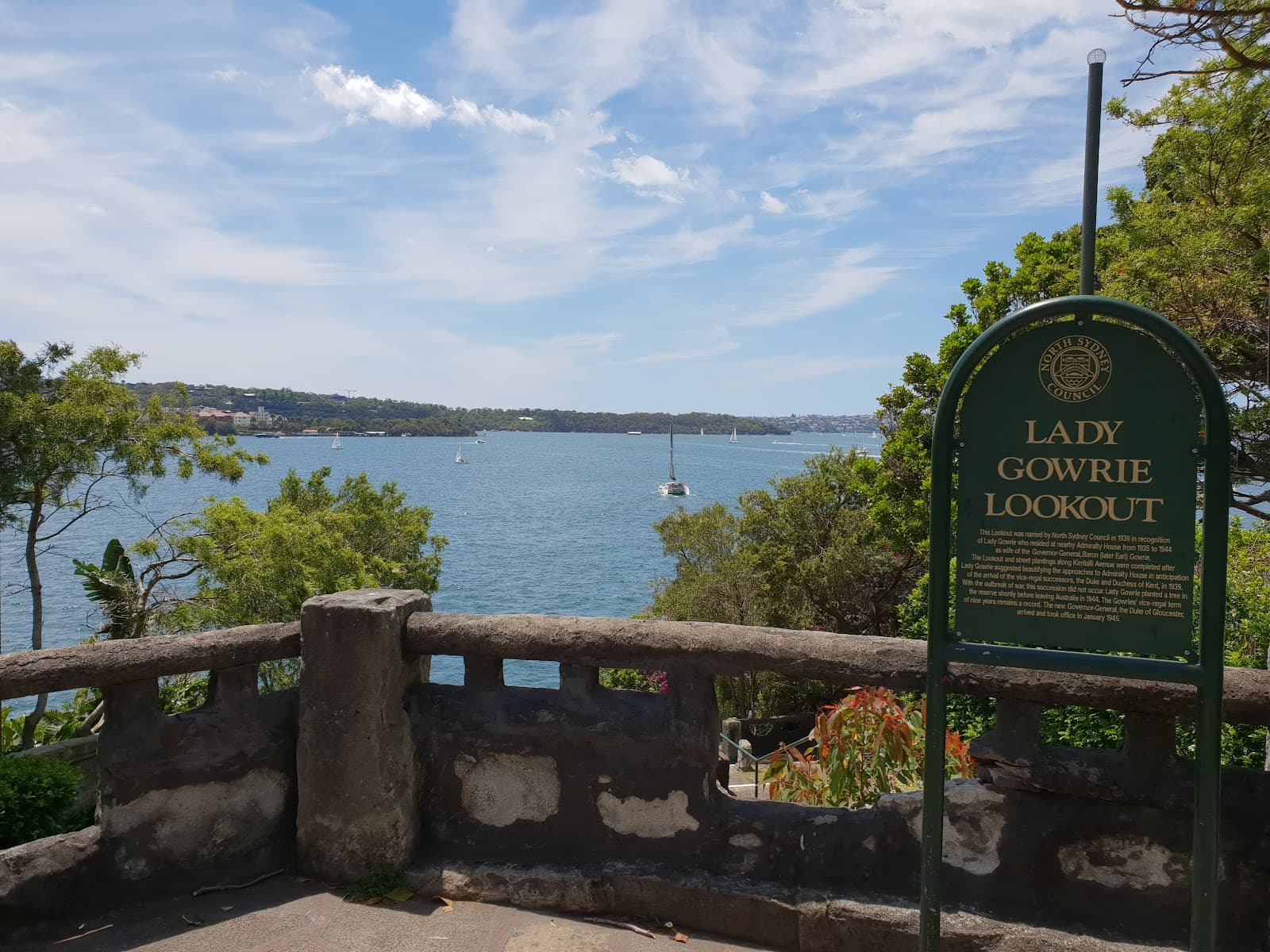 Lady Gowrie Lookout — Chatswood, Sydney